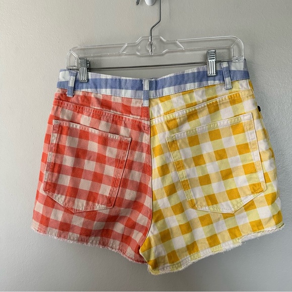 Farm Rio Gingham Denim Shorts - Picture 6 of 10